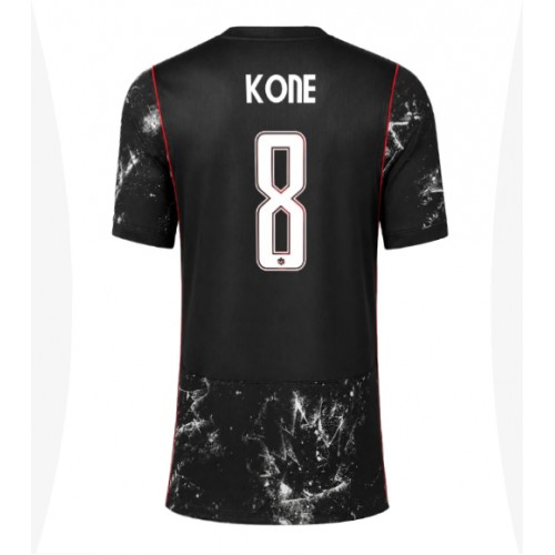 Stroje piłkarskie Kanada Ismael Kone #8 Koszulka Wyjazdowej dla damskie MŚ 2026 Krótki Rękaw